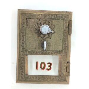 Corbin Brass Post Office Mail Box Door 103 Combination Lock  3.75" x 5"